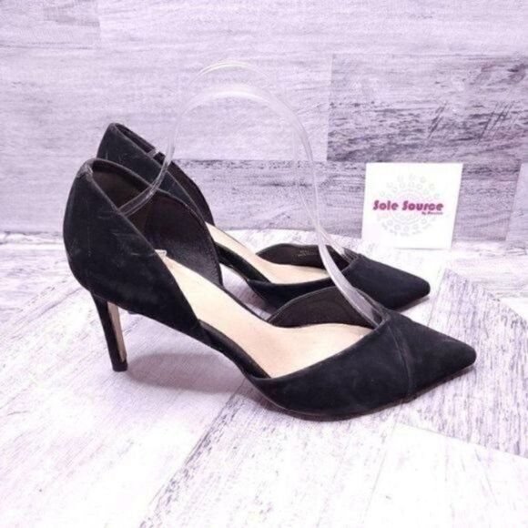 ASOS D'Orsay Pointed Toe Pump Black sz 7 UK Women's sz 9.5 US - Picture 1 of 9